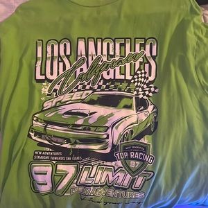 Green race car shirt